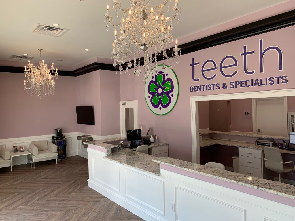 Front desk side view