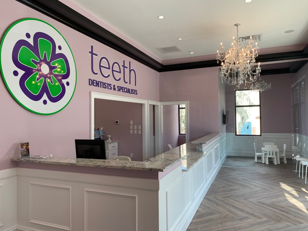 Front desk side view